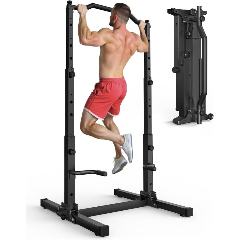 Foldable Free‑Standing Home Gym Power Tower