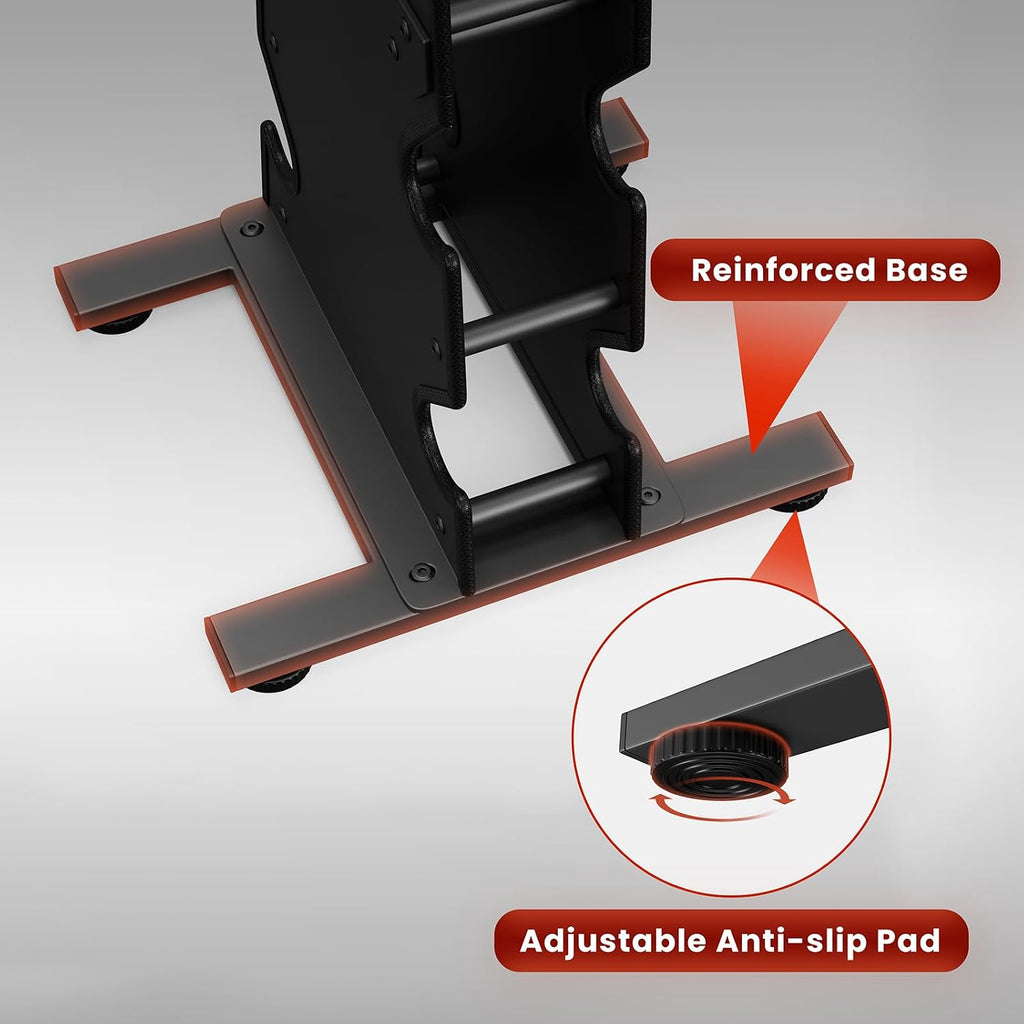 Solid‑Steel Multi‑Tier Dumbbell Storage Rack Stand