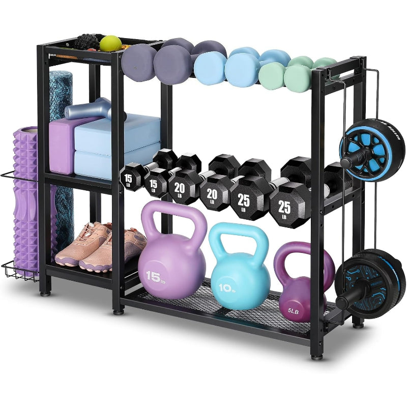 Heavy‑Duty Home Gym Dumbbell Storage Rack Stand