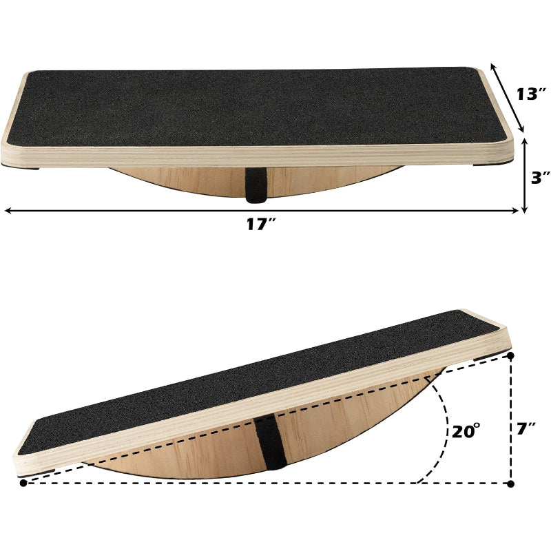 Extra‑Large Non‑Slip Wooden Balance Board