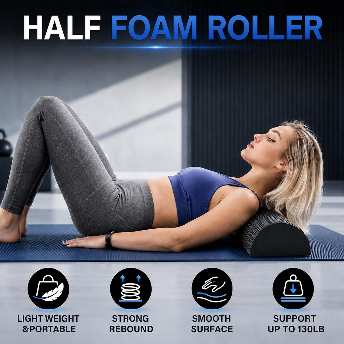High‑Density Deep Tissue Foam Roller Kit