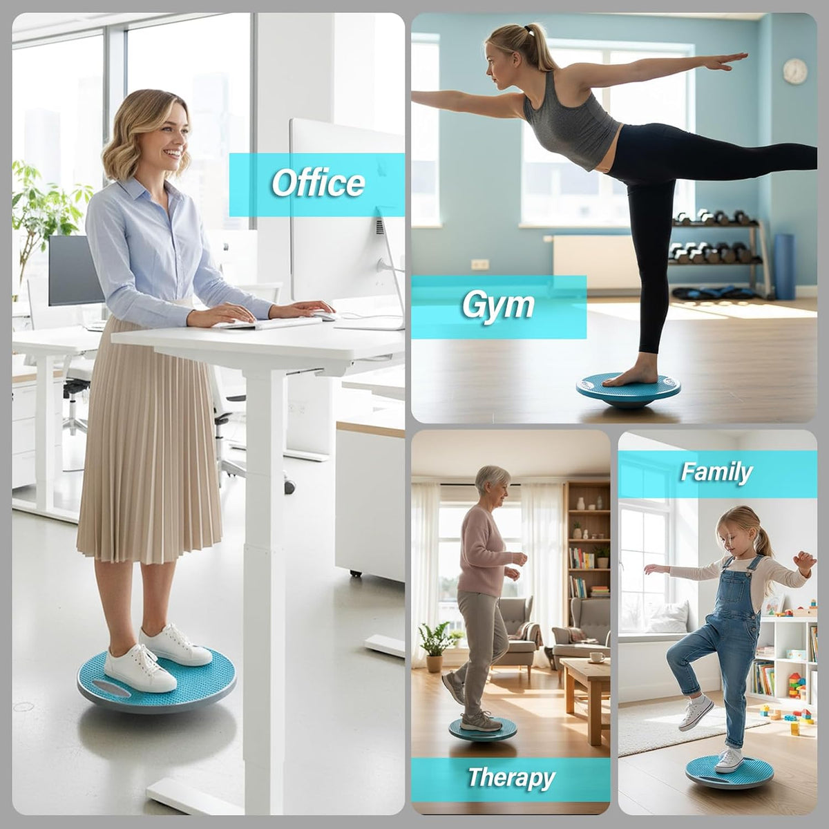 Non‑Slip Wobble Balance Training Board
