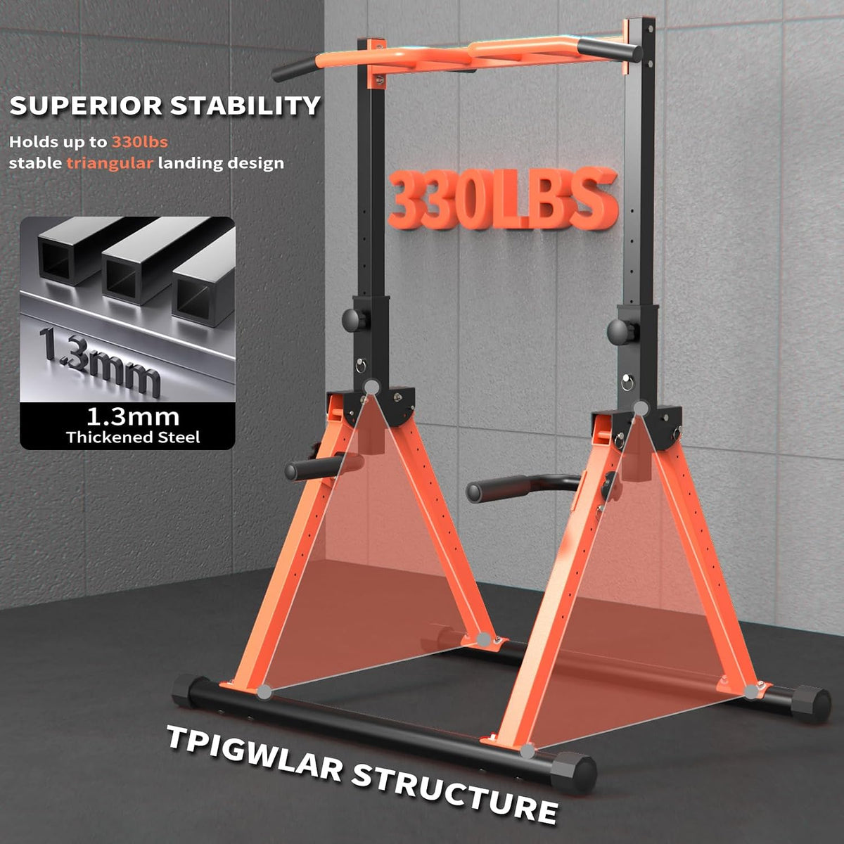 Foldable Adjustable Home Gym Power Tower Station