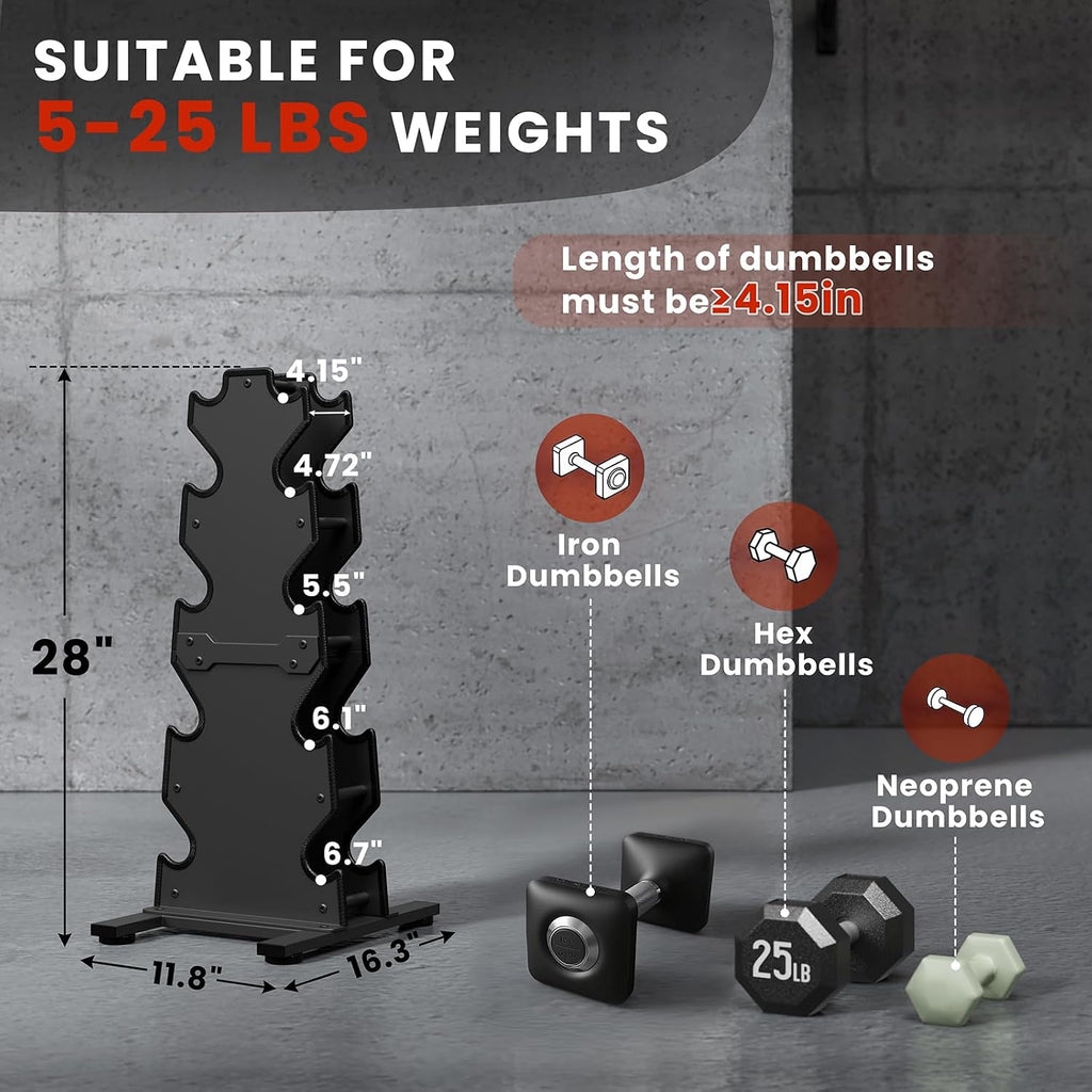 Solid‑Steel Multi‑Tier Dumbbell Storage Rack Stand