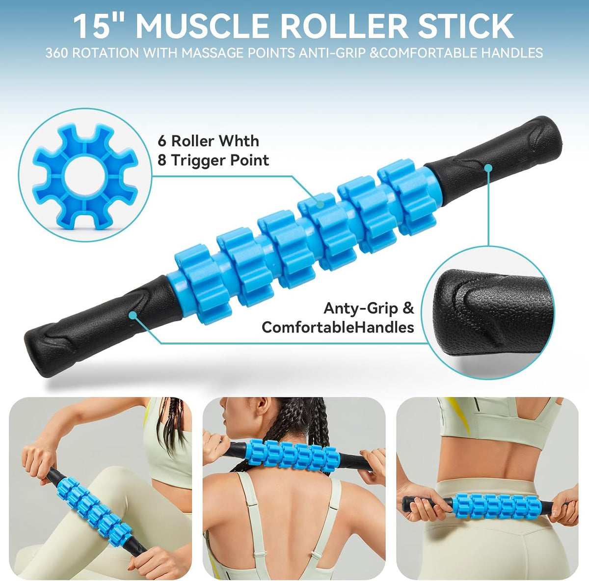 High‑Density Foam Roller Massage Set