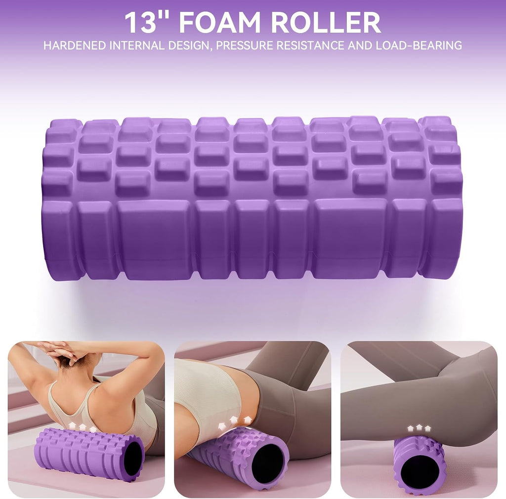 High‑Density Muscle Massage Foam Roller Set