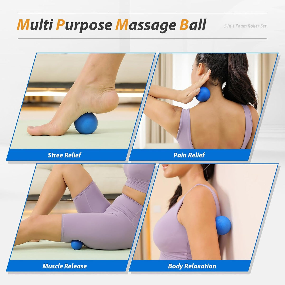 High‑Density Foam Roller Massage Kit