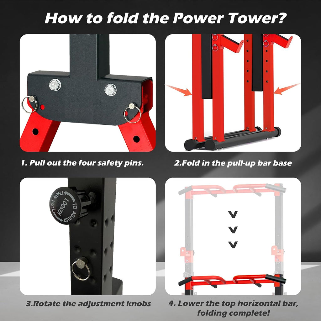 Free‑Standing Pull‑Up Power Tower Station