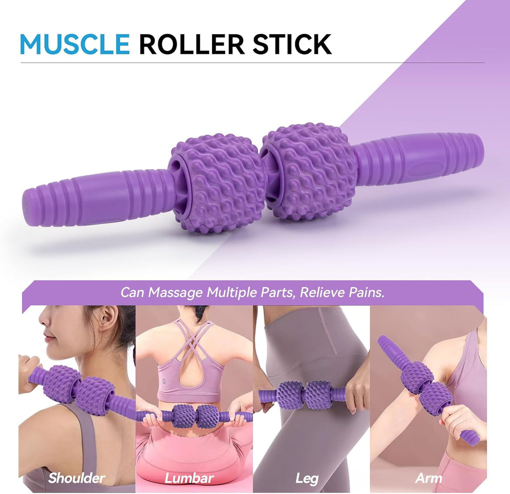 High‑Density Deep Tissue Foam Roller Set