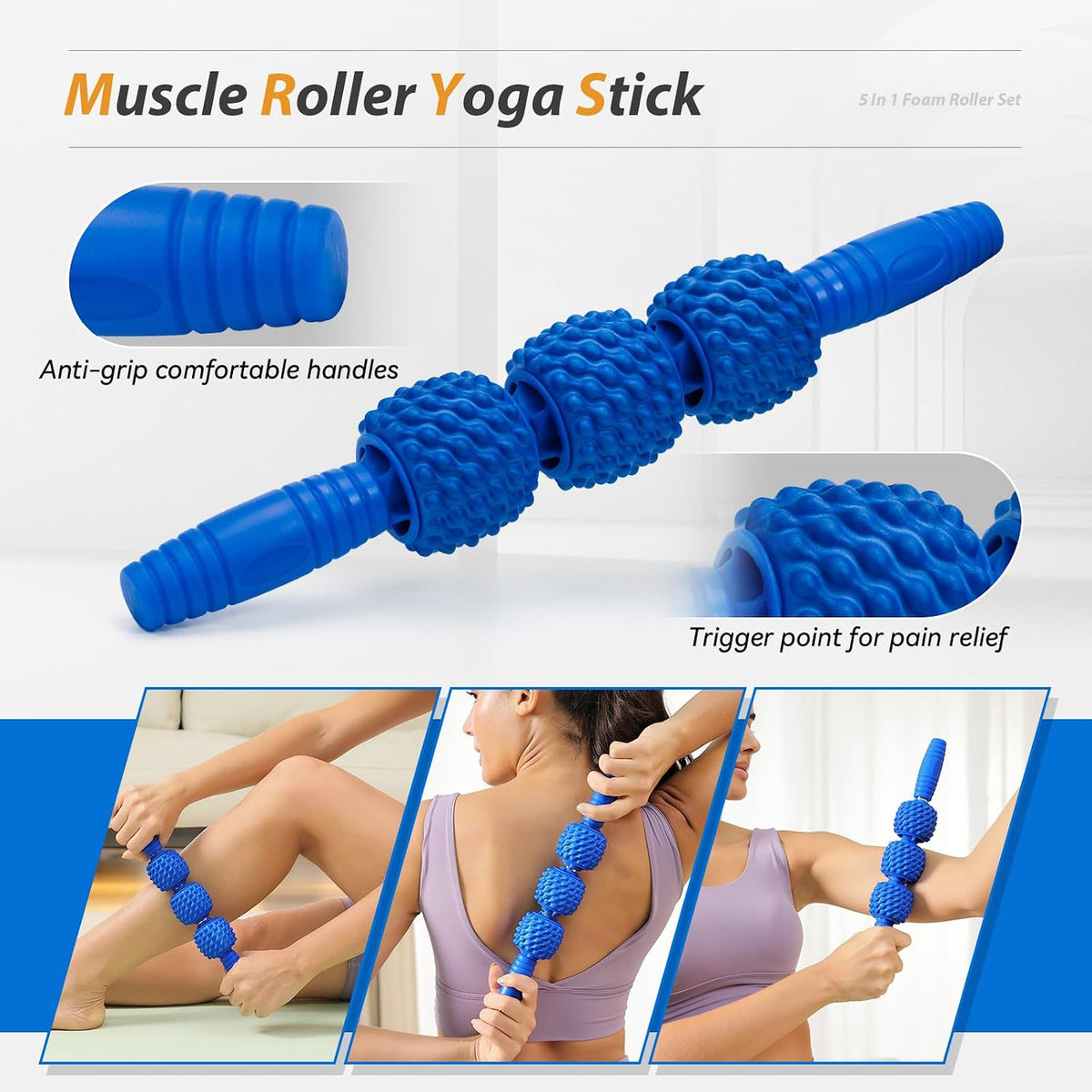 High‑Density Foam Roller Massage Kit