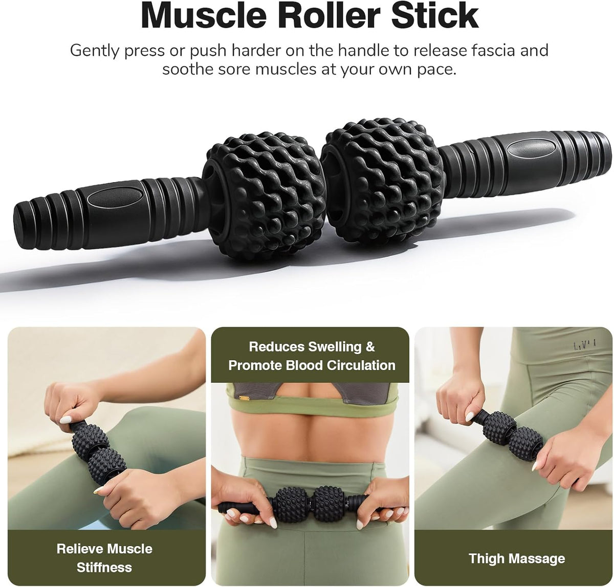 Muscle‑Recovery Deep Tissue Foam Roller Set