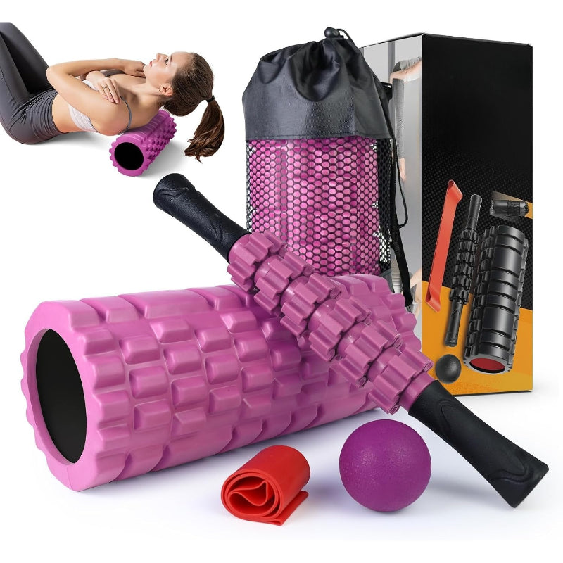 High‑Density Fitness Foam Roller Massage Set
