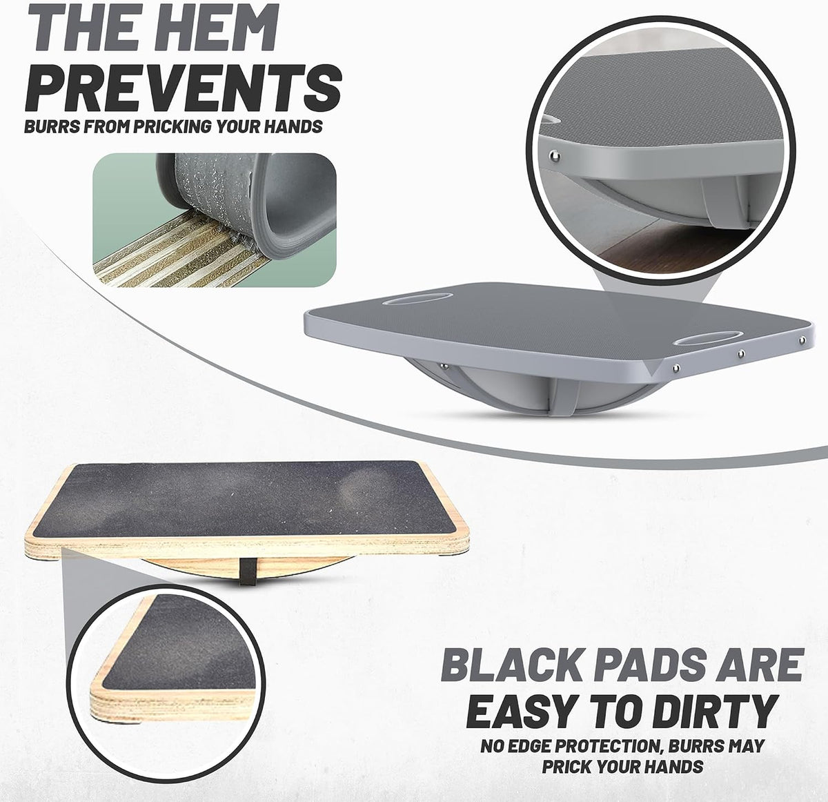 Wooden Balance Board for Fitness Therapy Training