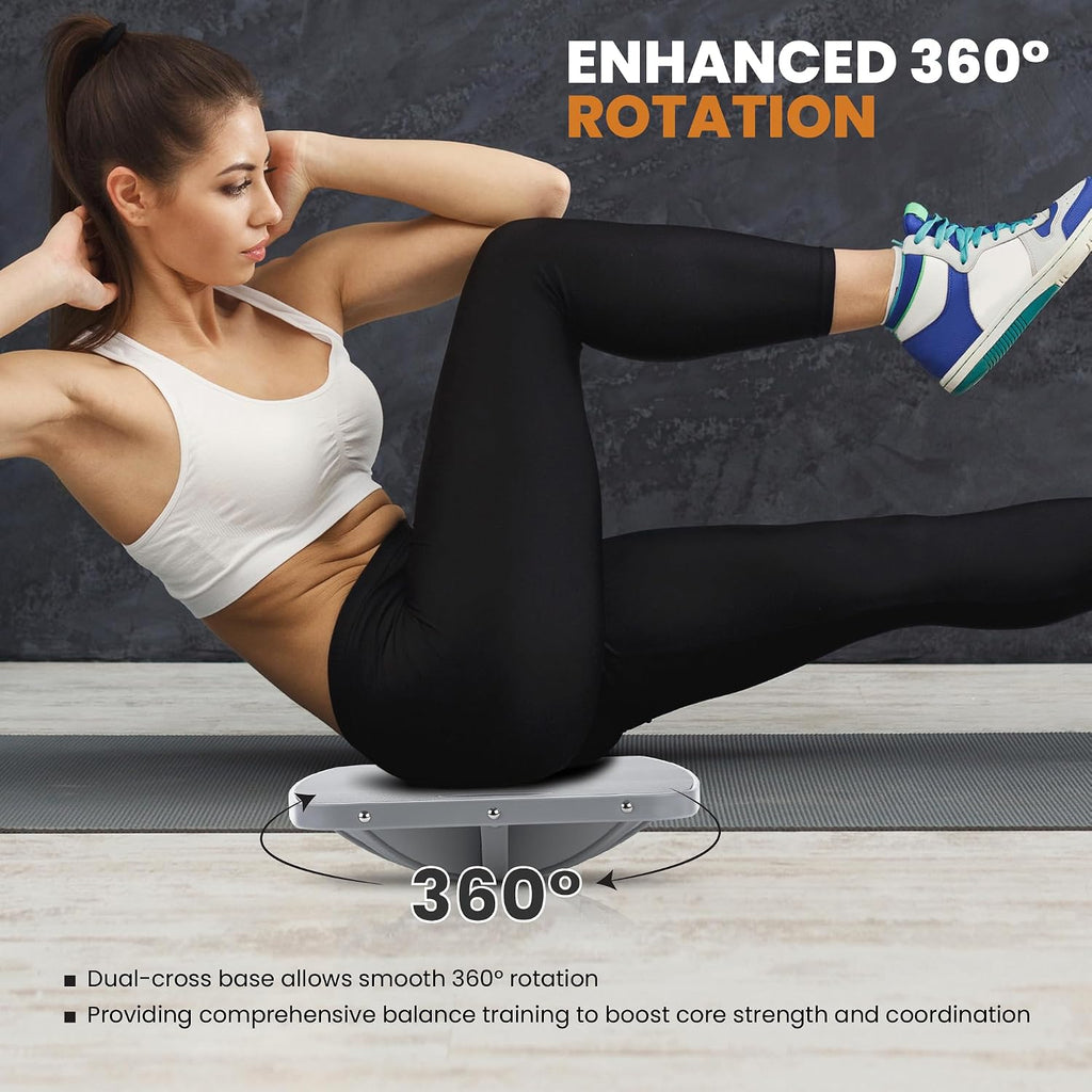 Portable 360° Wooden Wobble Balance Board
