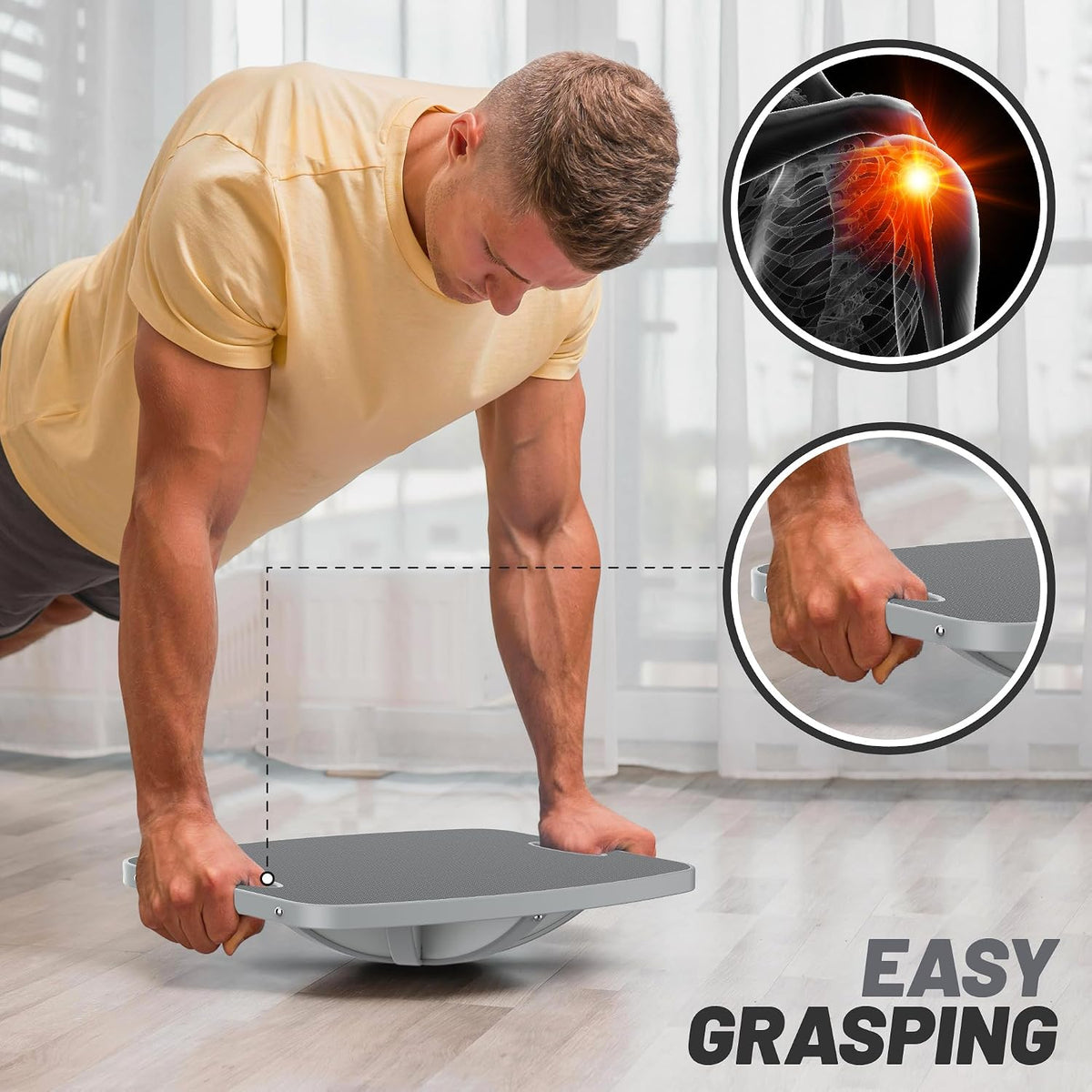 Wooden Balance Board for Fitness Therapy Training