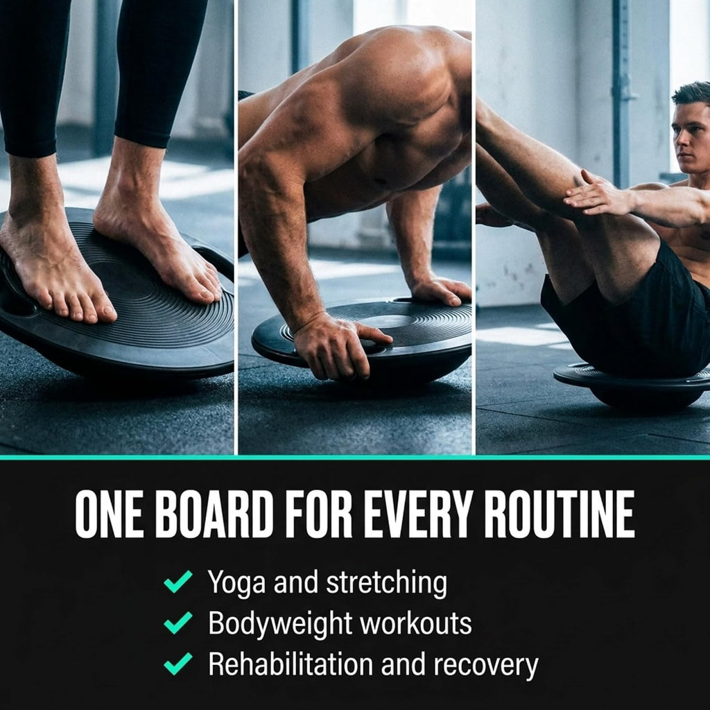 Non‑Slip Wobble Balance Fitness Trainer Board
