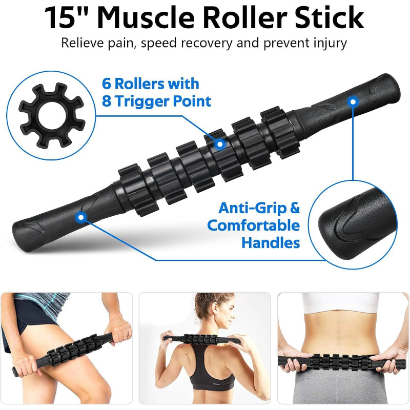 7‑in‑1 Deep‑Tissue Foam Roller Kit