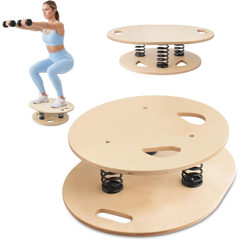 Spring‑Loaded Wobble Balance Trainer Board