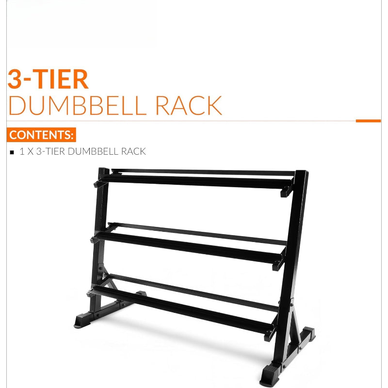 Heavy‑Duty Steel Hex Dumbbell Storage Rack