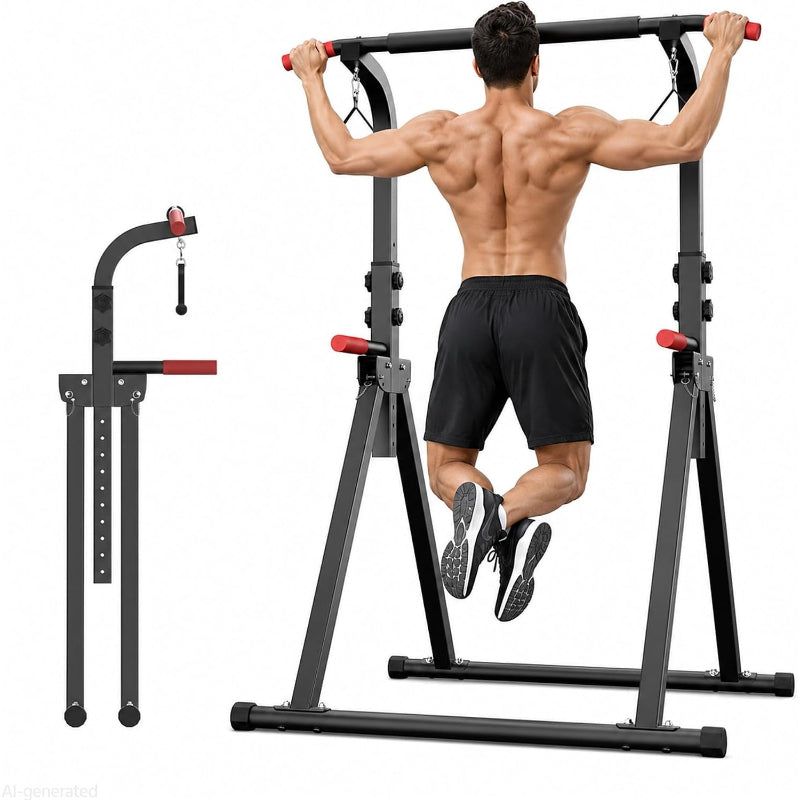 Free‑Standing Foldable Pull‑Up Power Tower Station