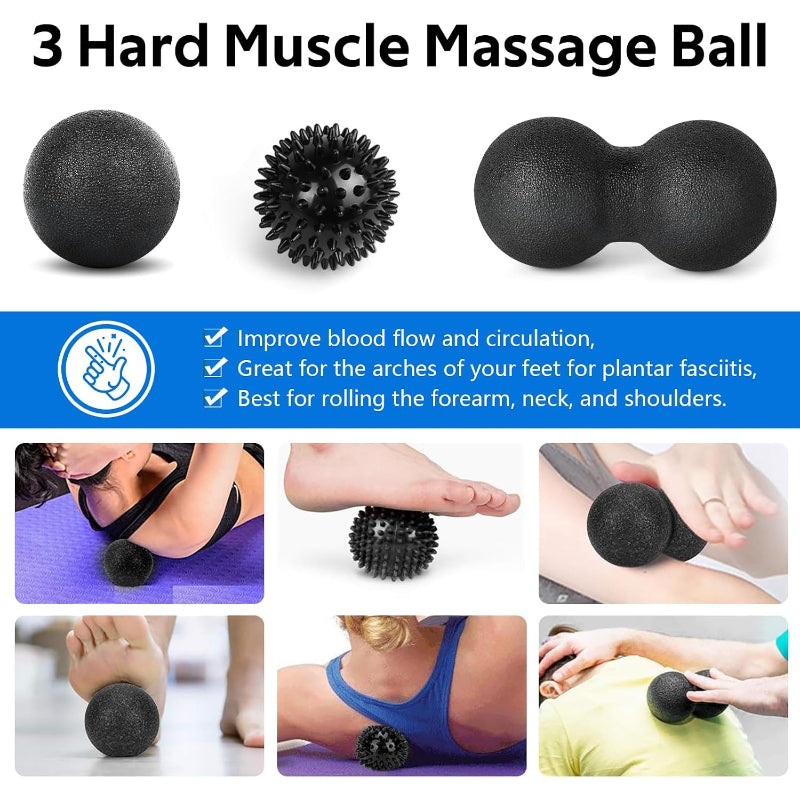 7‑in‑1 Deep‑Tissue Foam Roller Kit