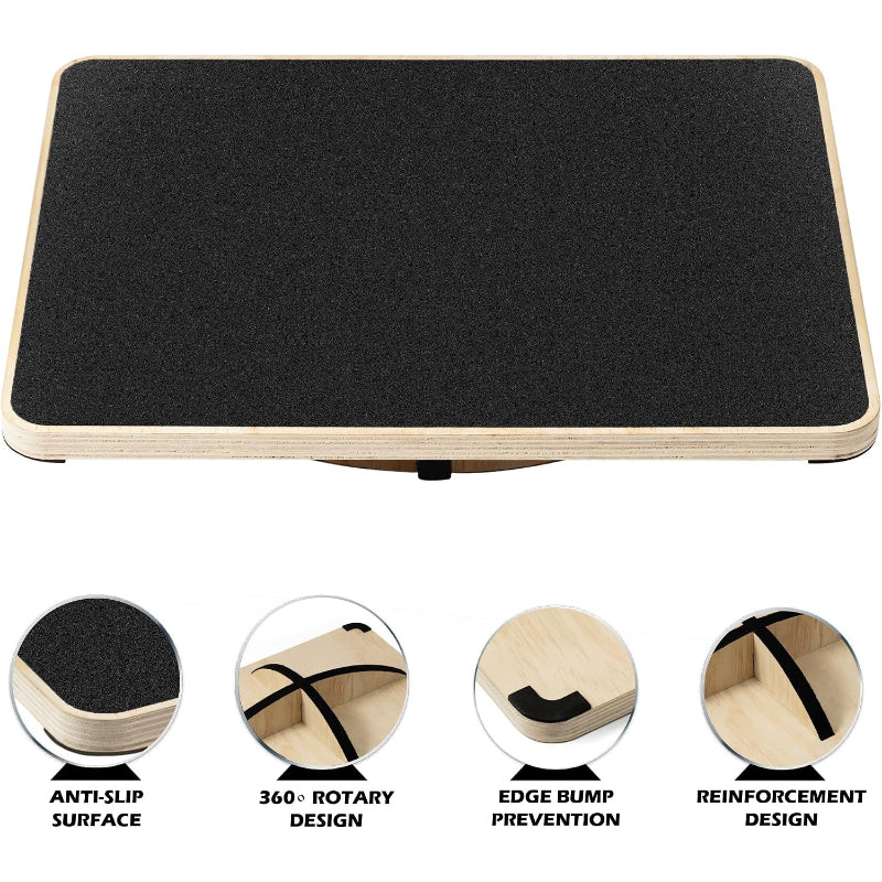 Extra‑Large Non‑Slip Wooden Balance Board