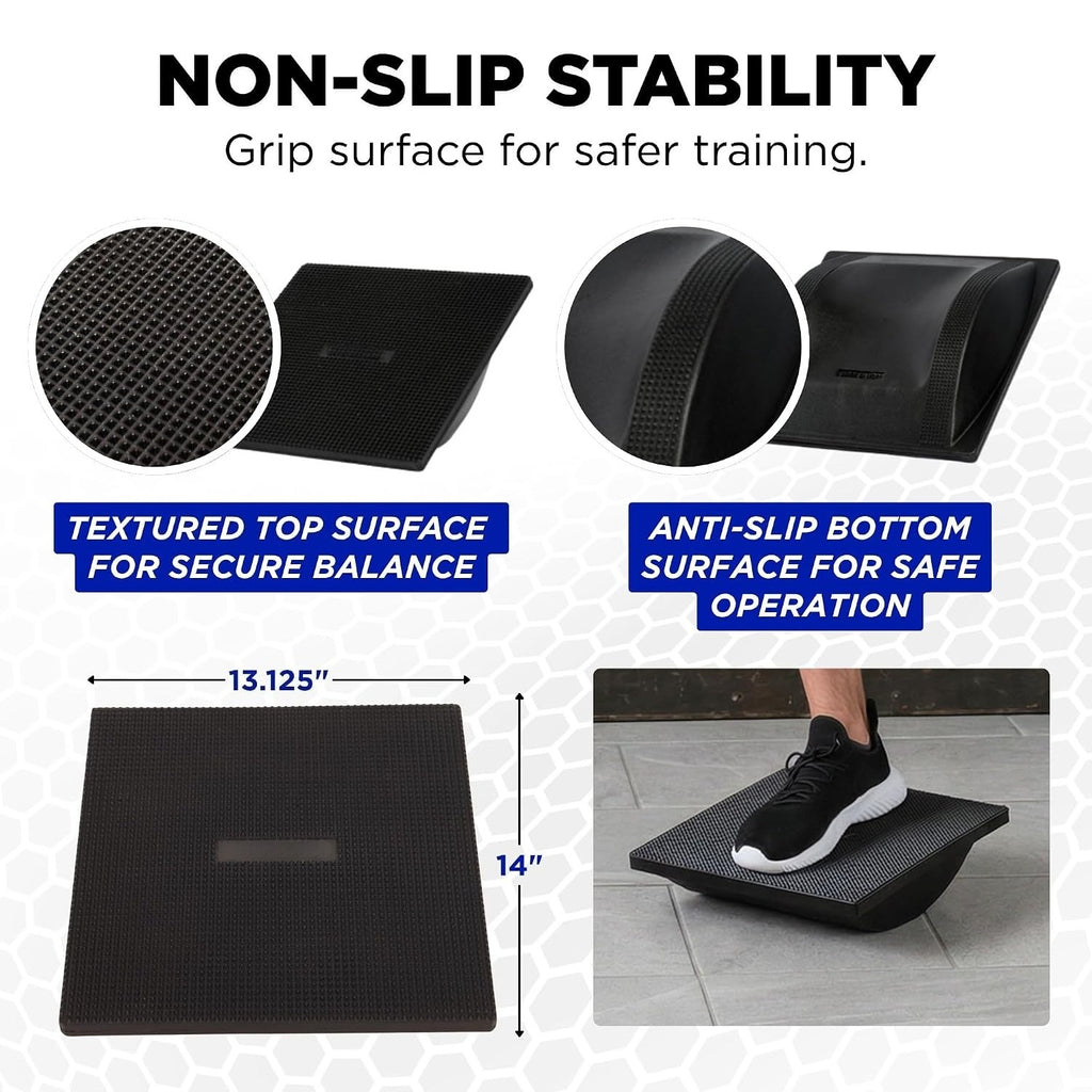 Black Rocker Wobble Core Balance Trainer Board