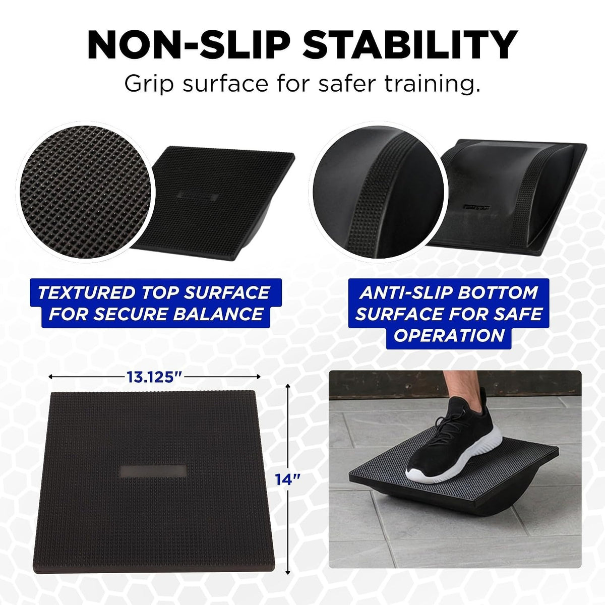 Black Rocker Wobble Core Balance Trainer Board