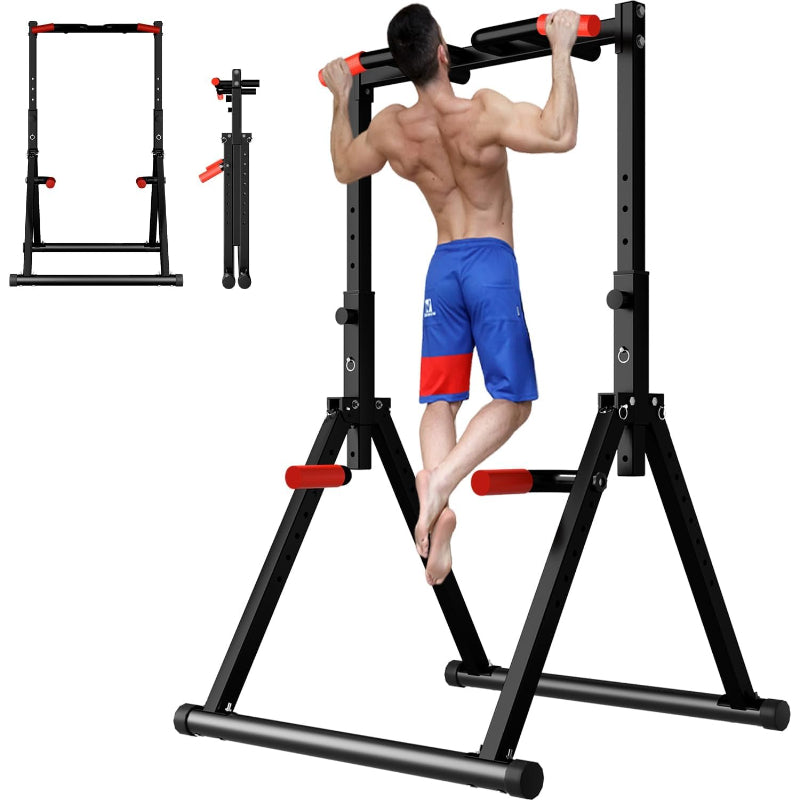 Foldable Free‑Standing Home Gym Power Tower