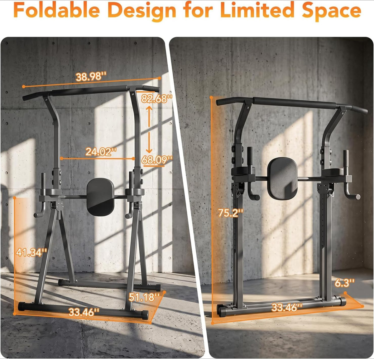 Foldable Multifunctional Home Gym Power Tower