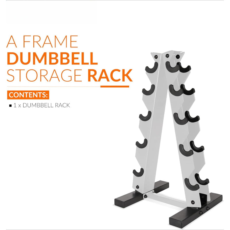 Compact Heavy‑Duty Hex Dumbbell Storage Rack